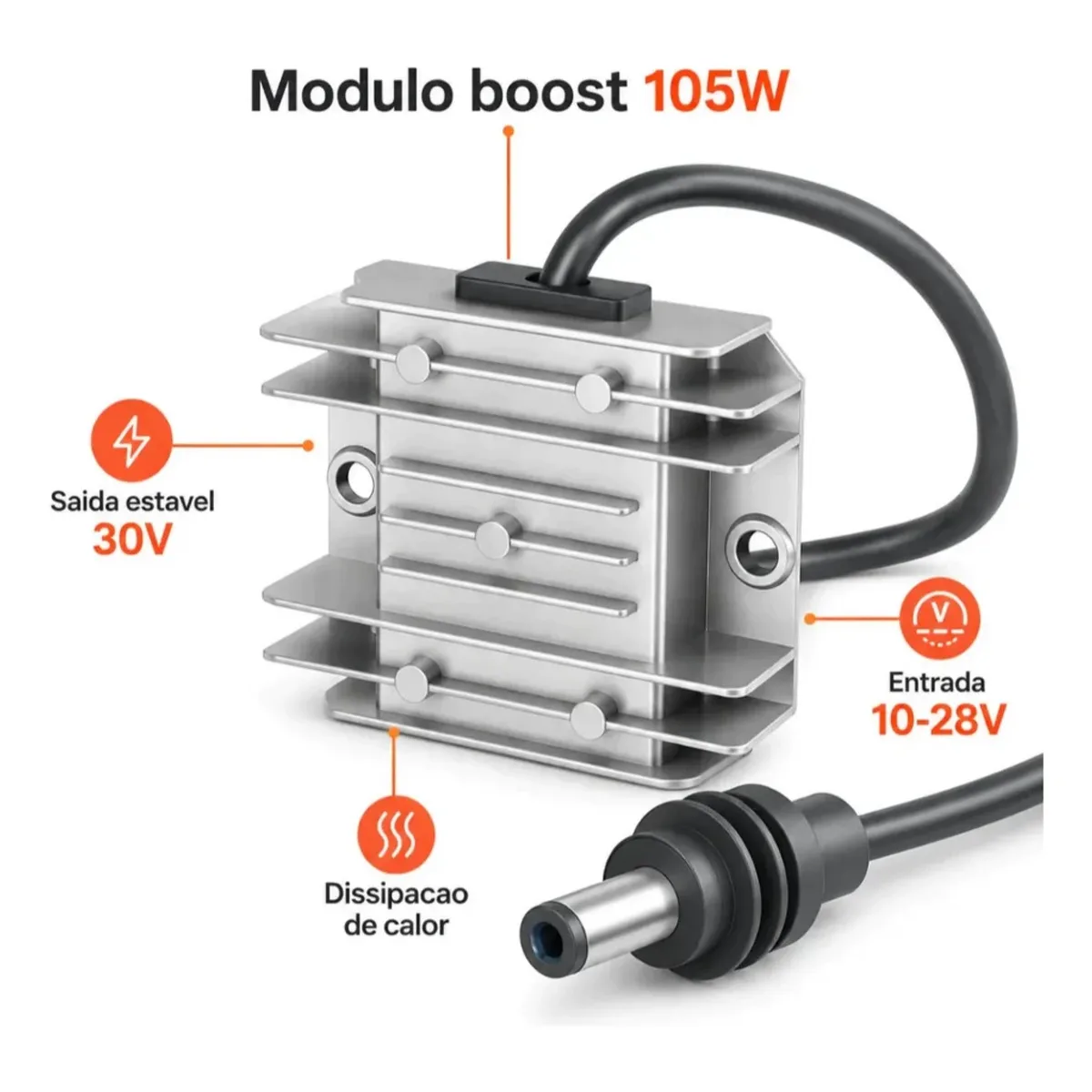 Cabo com Inversor para Starlink Mini, 2 metros, imagem 3
